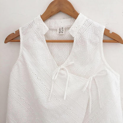 Fei Broderie Anglaise Top