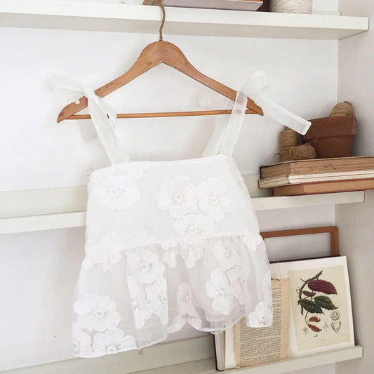 Lola Lace Organza Top