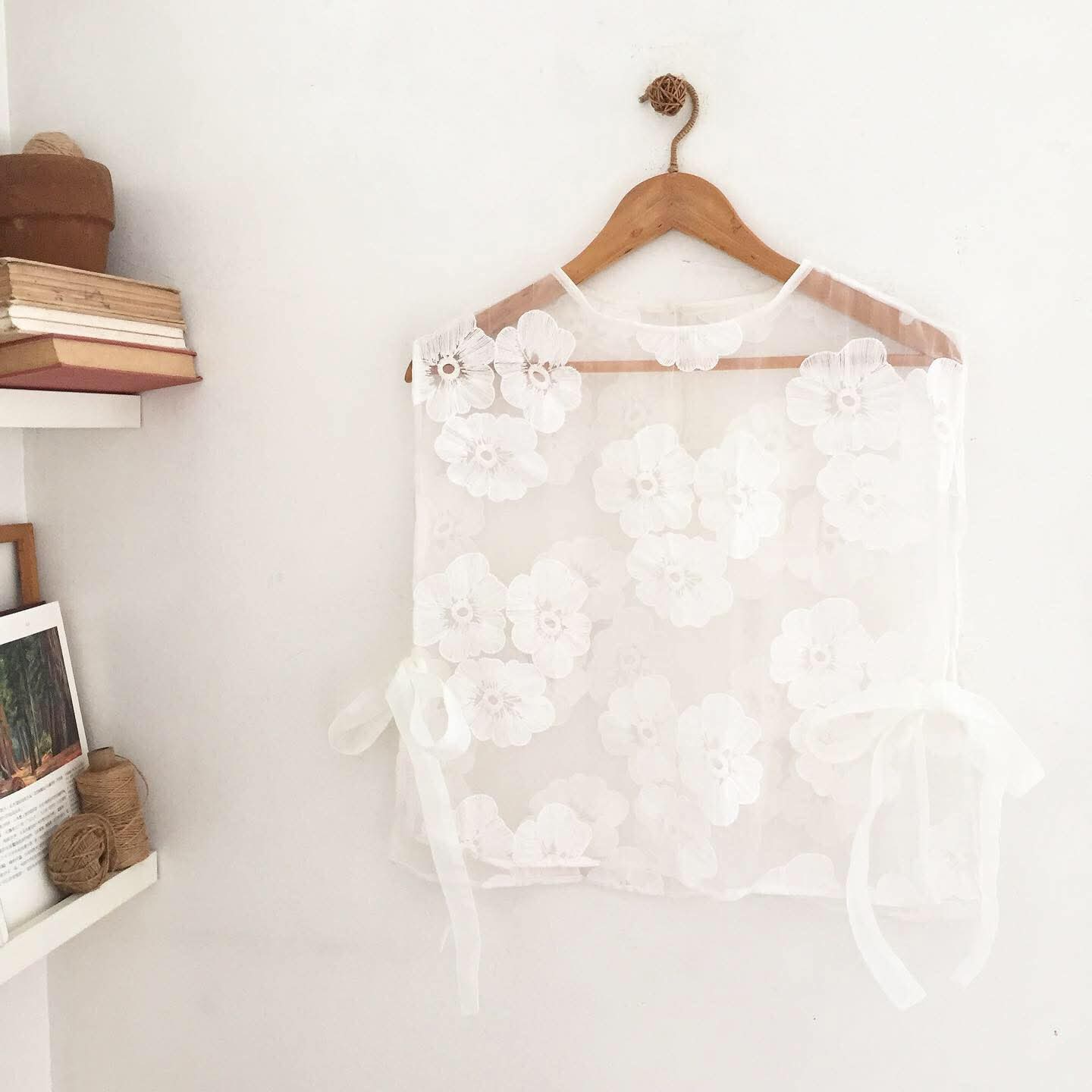 Alice Lace Organza Top