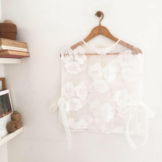 Alice Lace Organza Top