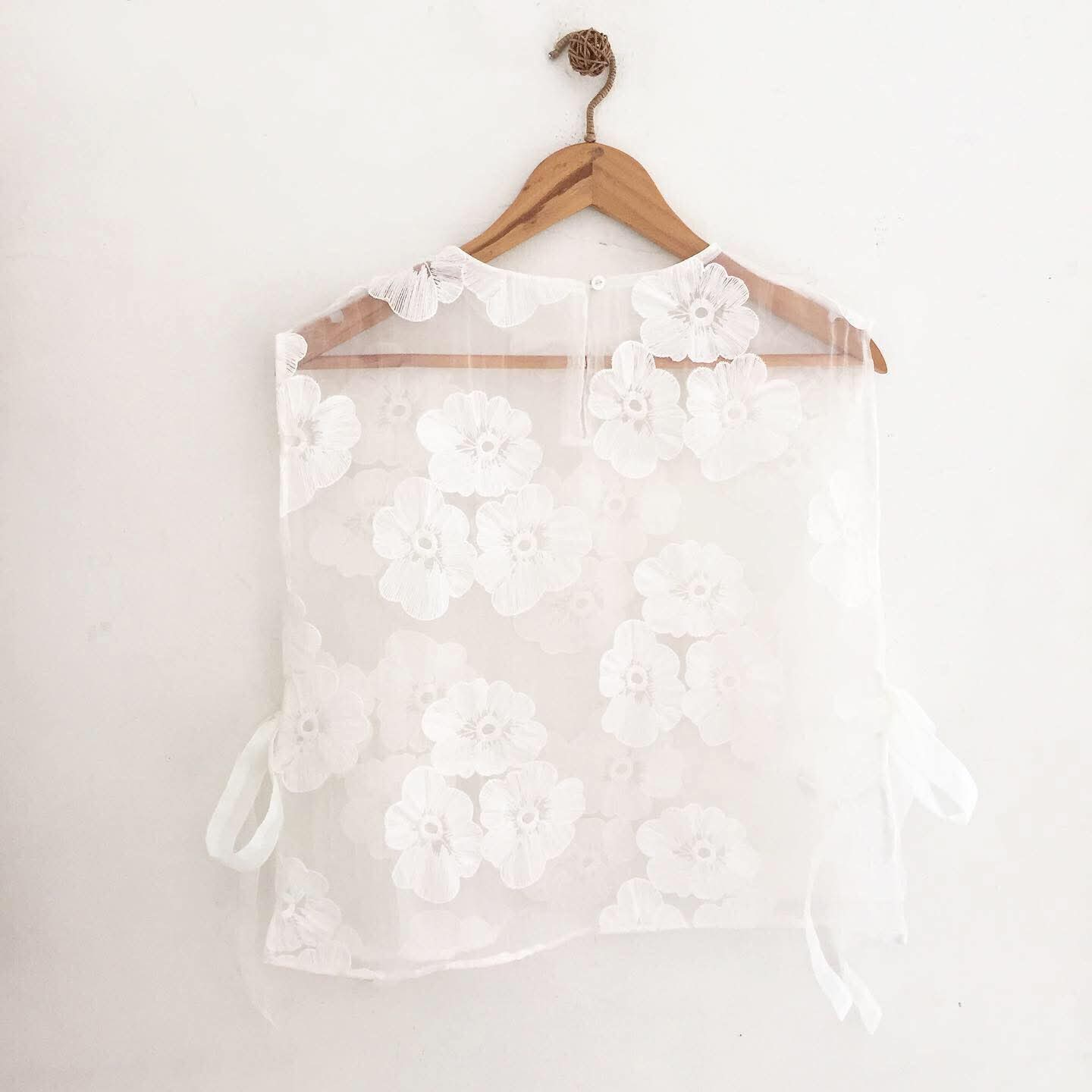 Alice Lace Organza Top