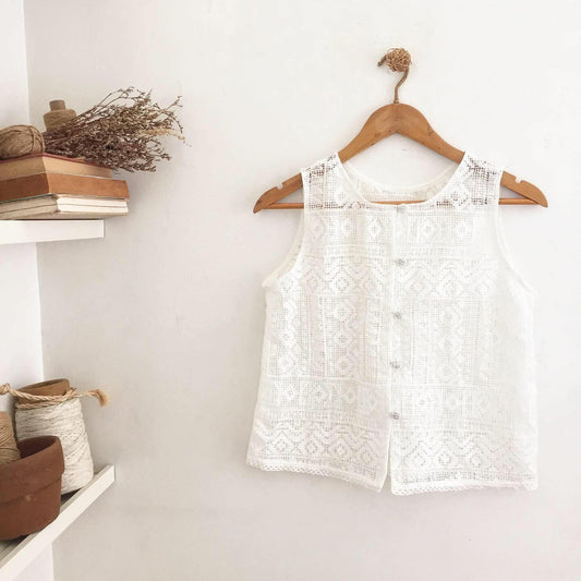 Lila Guipure Lace Top