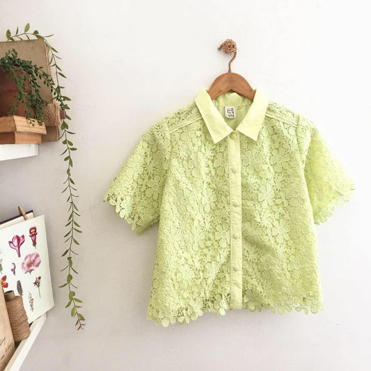 Leigh Guipure Lace Top