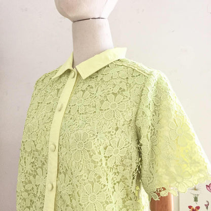 Leigh Guipure Lace Top