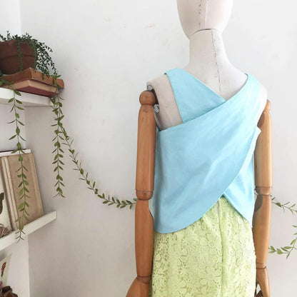 Bertha Broderie Anglaise + Cotton Twill Top