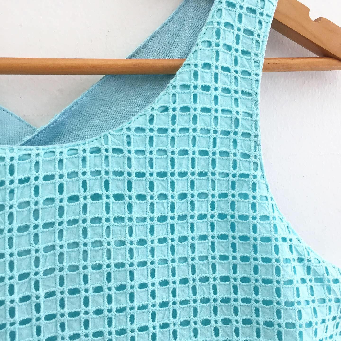 Bertha Broderie Anglaise + Cotton Twill Top