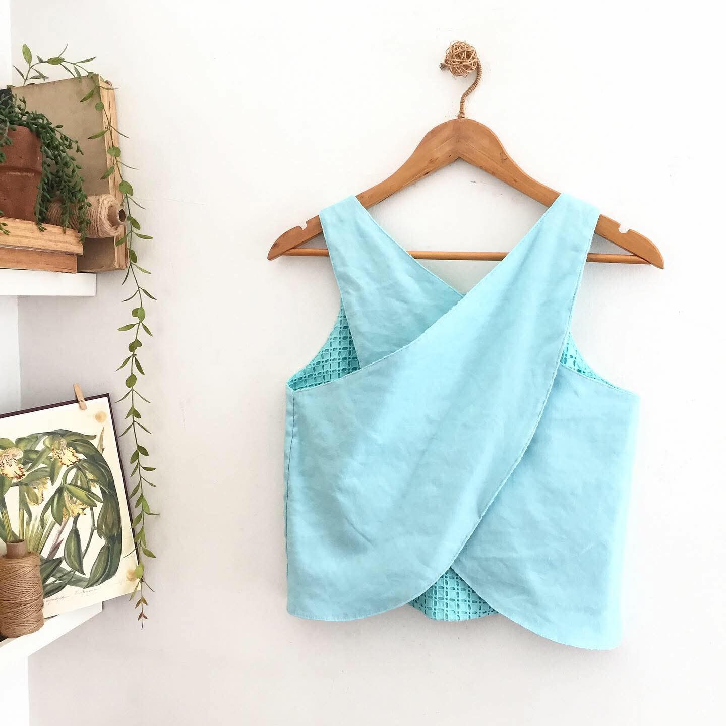 Bertha Broderie Anglaise + Cotton Twill Top