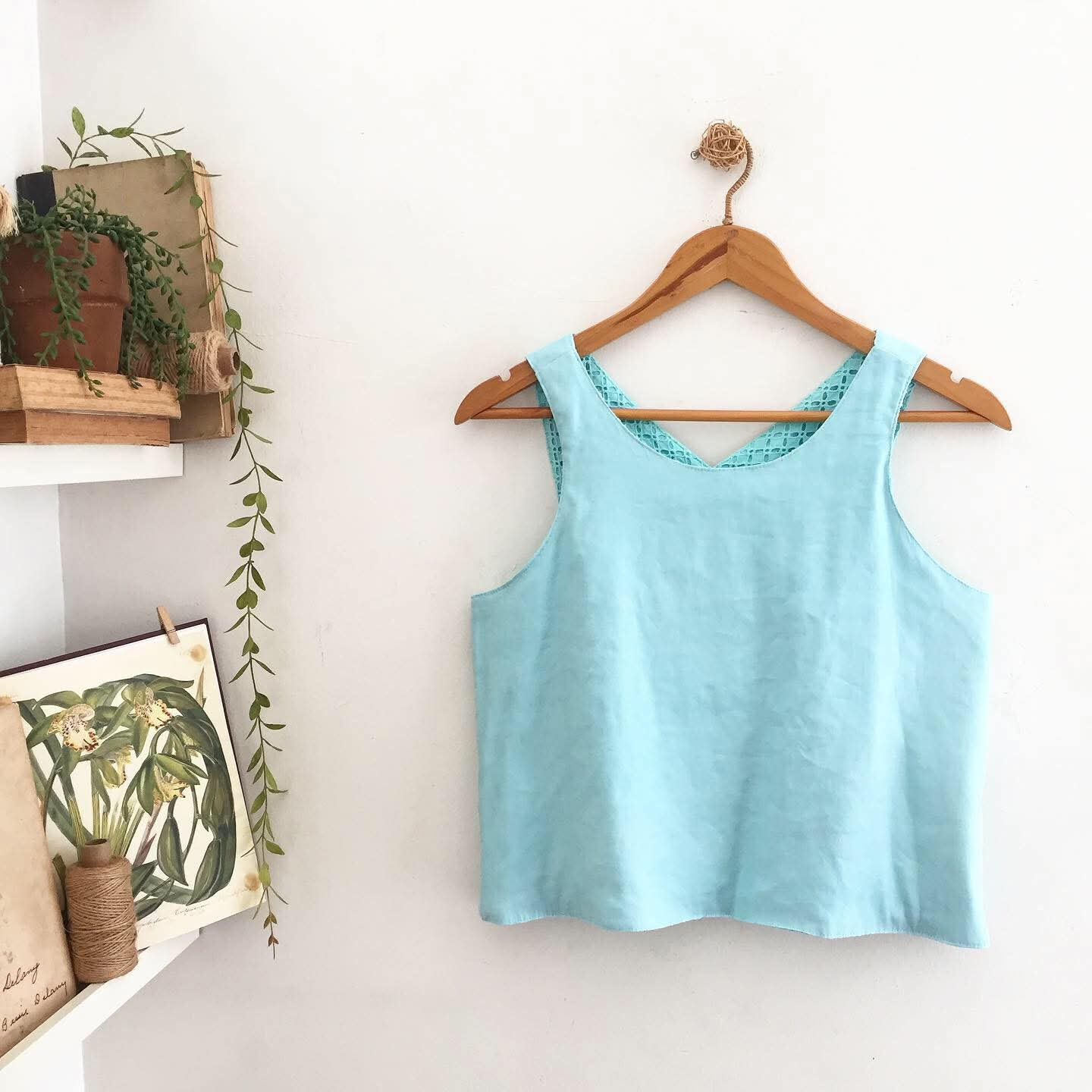 Bertha Broderie Anglaise + Cotton Twill Top