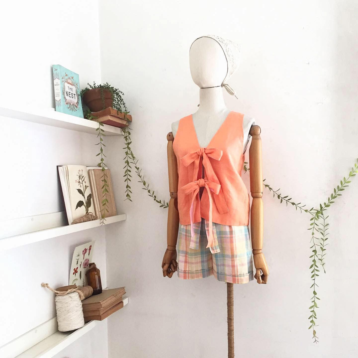 Olivia Linen + Linen Blend Top
