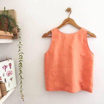 Olivia Linen + Linen Blend Top