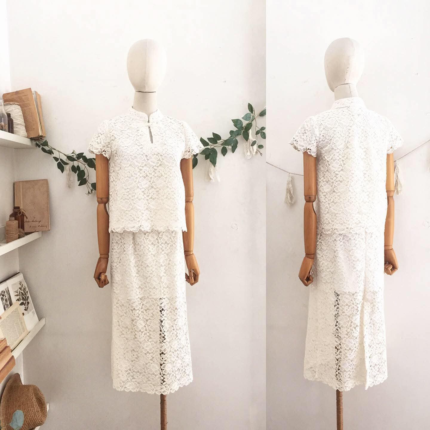 Fern Guipure Lace Skirt
