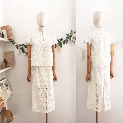 Fern Guipure Lace Skirt
