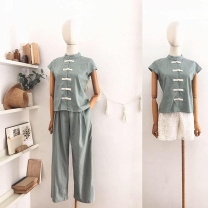 Vivian Linen Blend Top