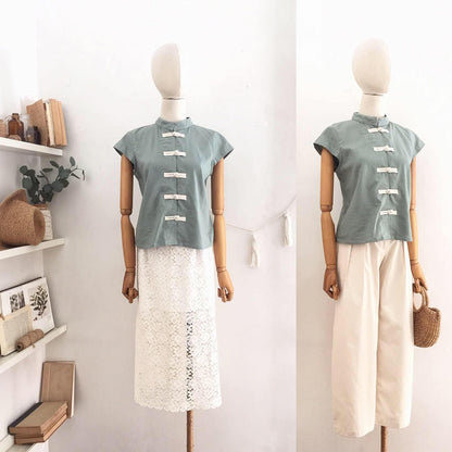 Vivian Linen Blend Top