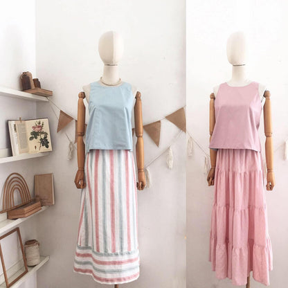 Bertha Linen Blend + Cotton Top