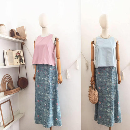 Bertha Linen Blend + Cotton Top