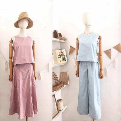 Bertha Linen Blend + Cotton Top