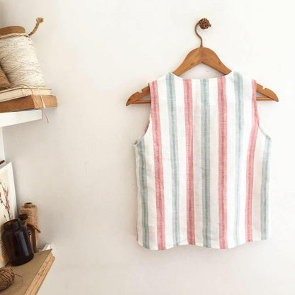 Lila Linen Top