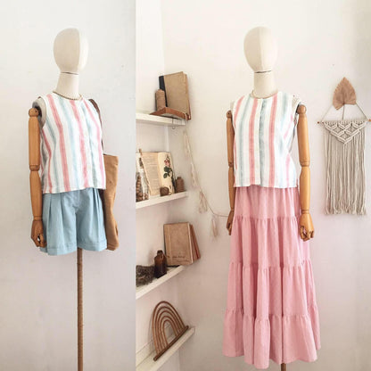 Lila Linen Top