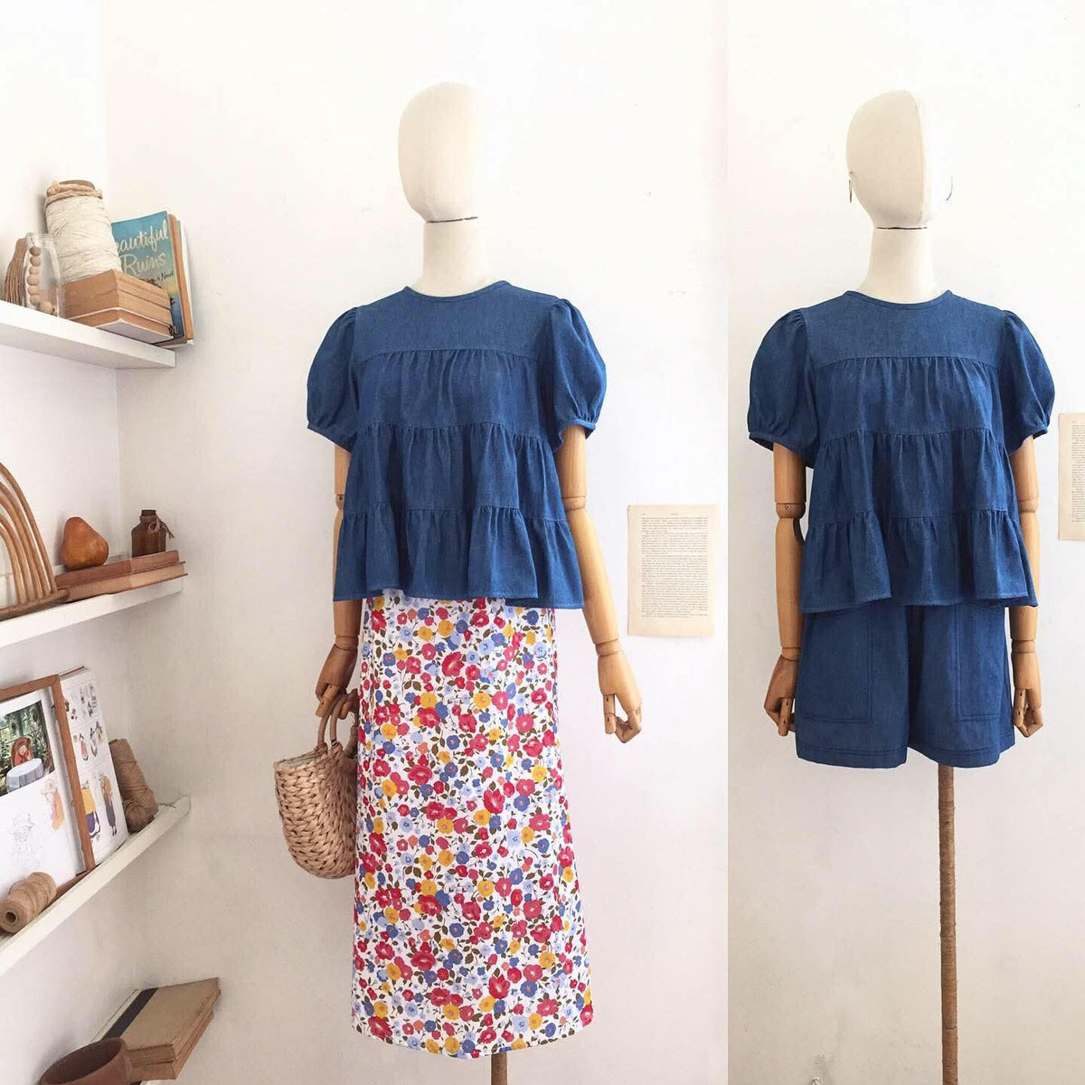 Aiden Chambray Top