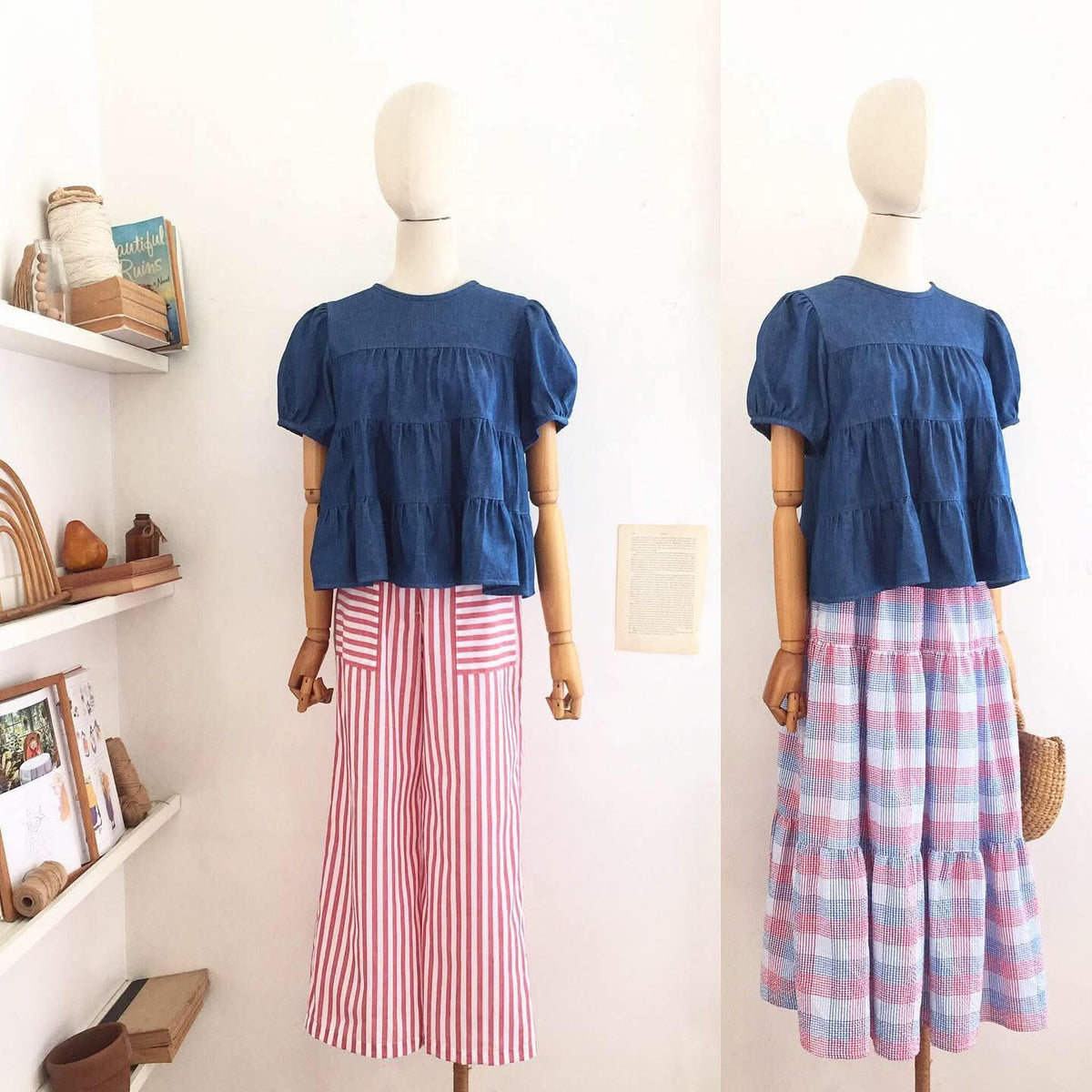 Aiden Chambray Top