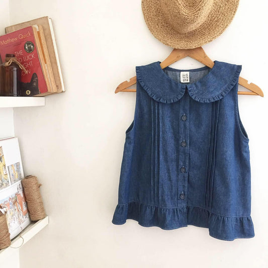 Lilith Chambray Top