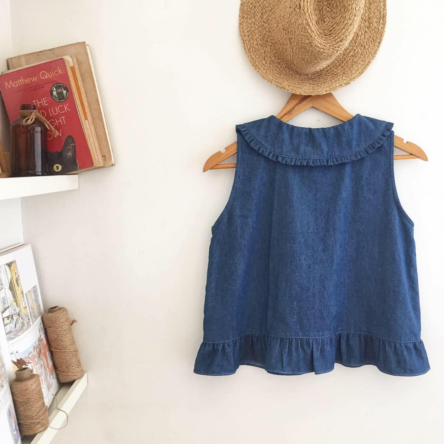 Lilith Chambray Top