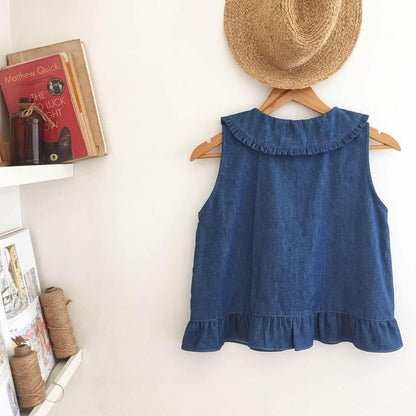 Lilith Chambray Top