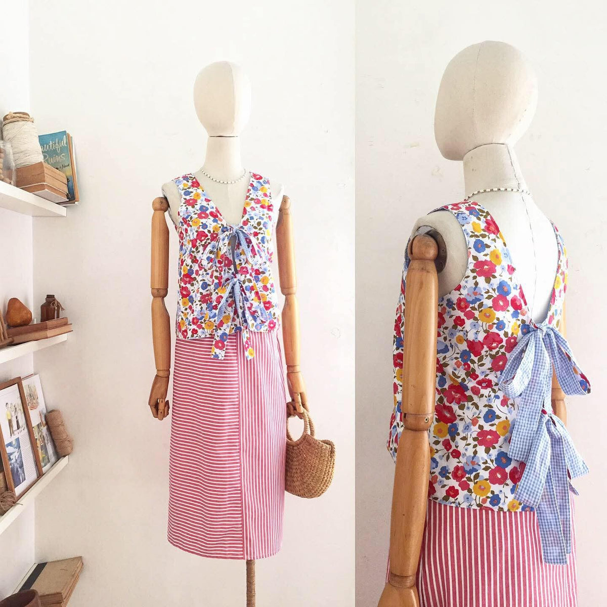 Olivia Cotton + Seersucker Top