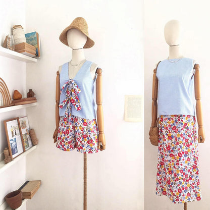 Olivia Cotton + Seersucker Top