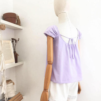 Jane Cotton Linen Top