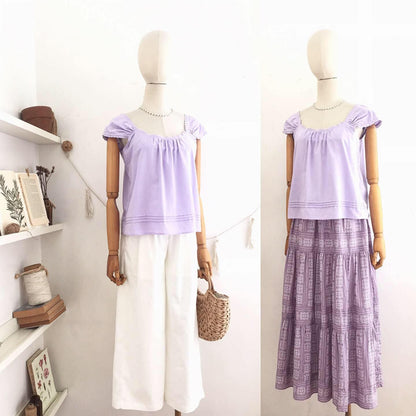 Jane Cotton Linen Top
