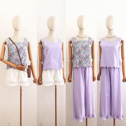 Cora Cotton + Cotton Linen Top