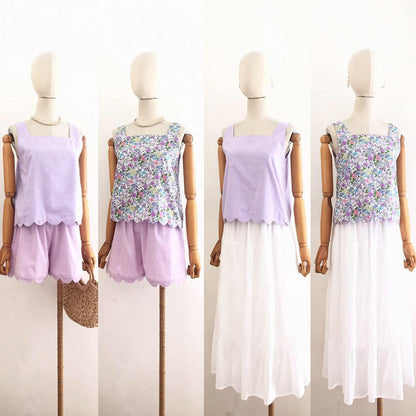 Cora Cotton + Cotton Linen Top