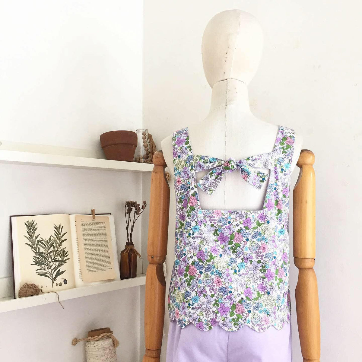 Cora Cotton + Cotton Linen Top
