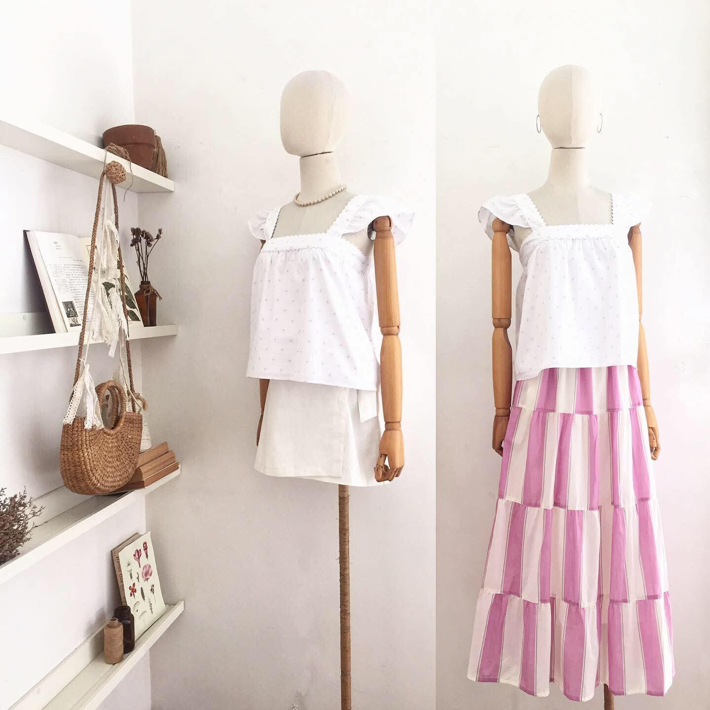 Arabella Cotton Dobby Top