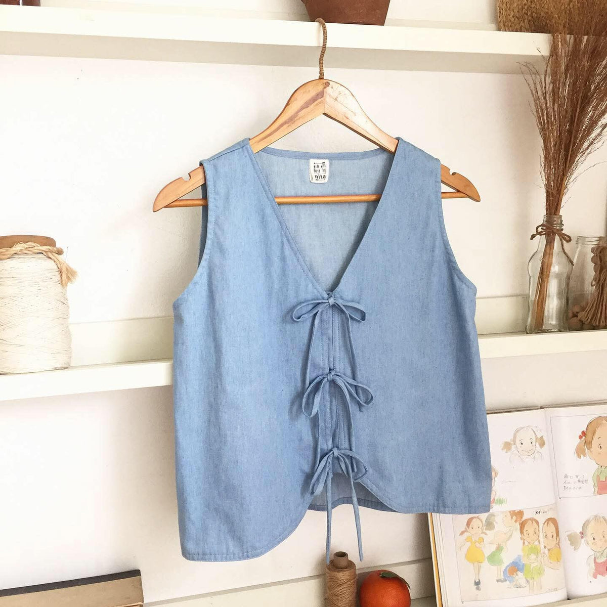 Luna Chambray Top