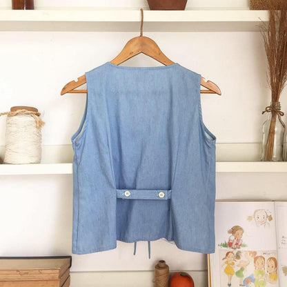 Luna Chambray Top