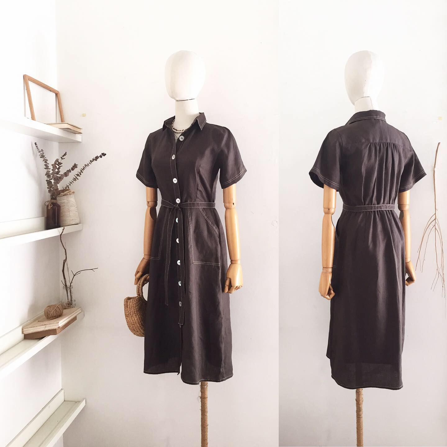 Laverne Linen Shirt Dress