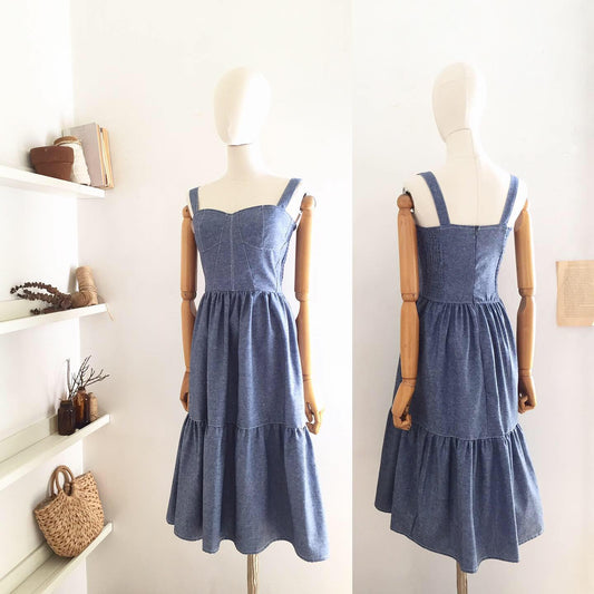 Antoinette Linen Chambray Dress