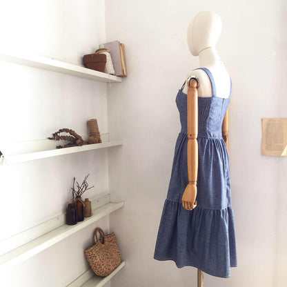 Antoinette Linen Chambray Dress