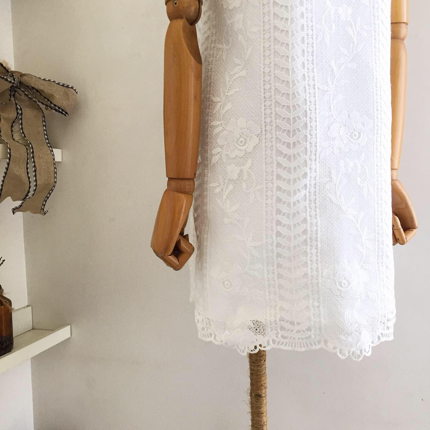 Sandy Cotton Lace Dress