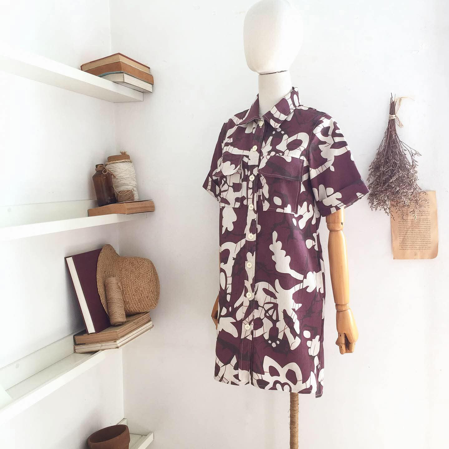 Maria Linen Twill Shirt Dress