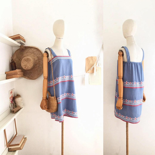 Thelma Broderie Cheesecloth Dress