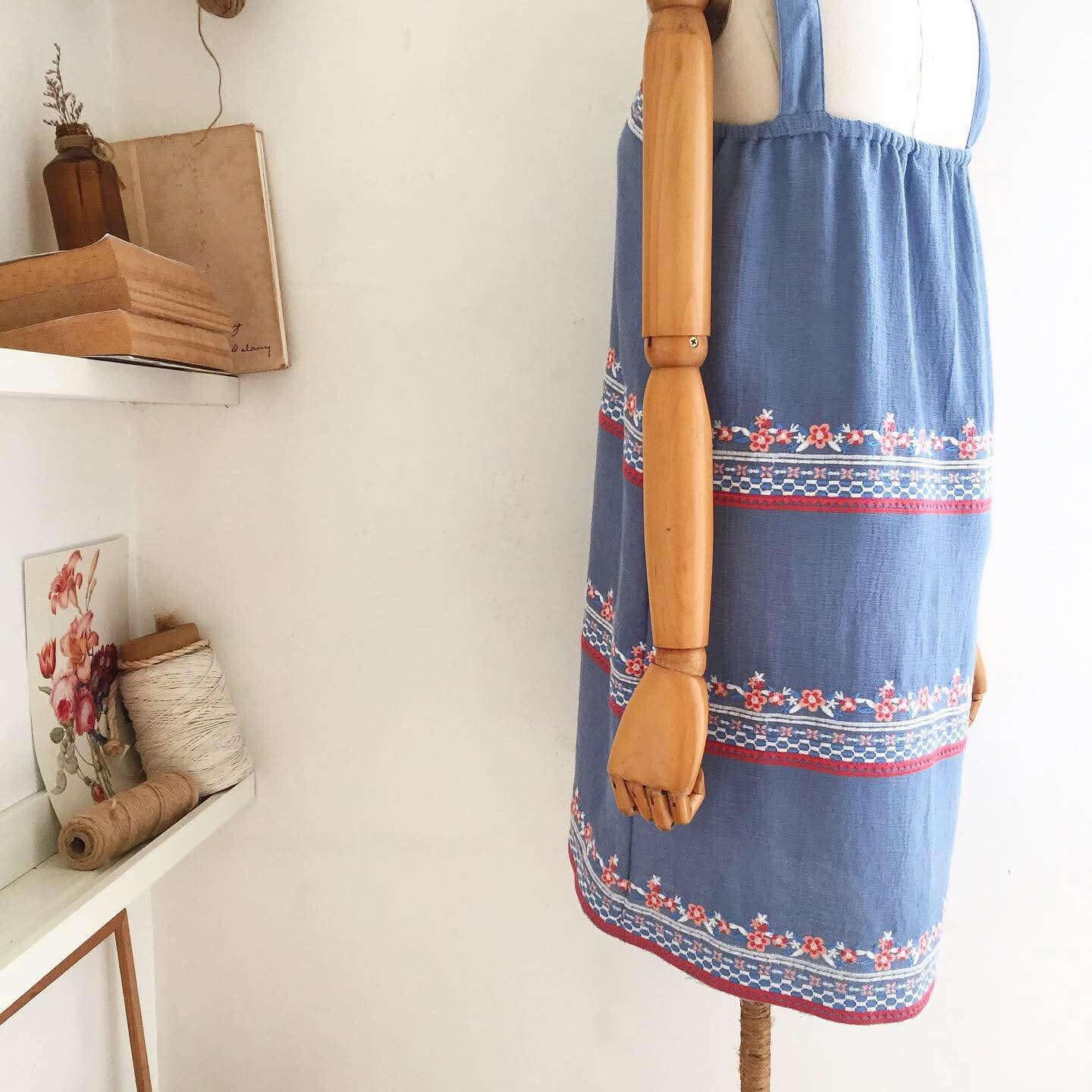 Thelma Broderie Cheesecloth Dress