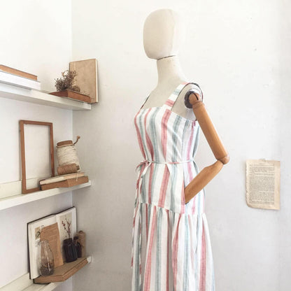 Olive Linen Dress