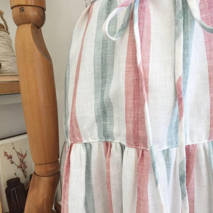Olive Linen Dress