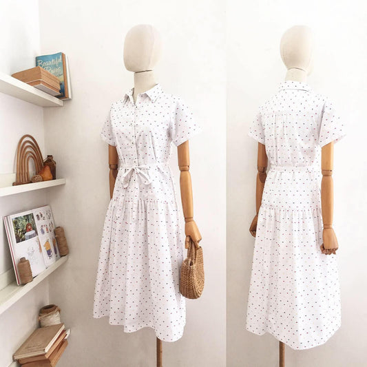 Elle Cotton Dobby Dress