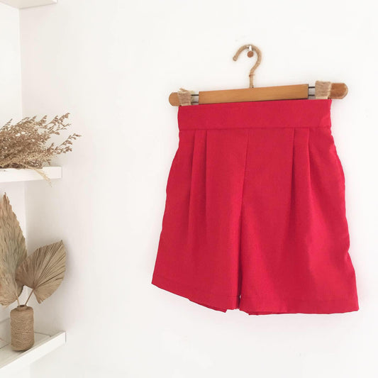 Hannah Linen Blend Shorts