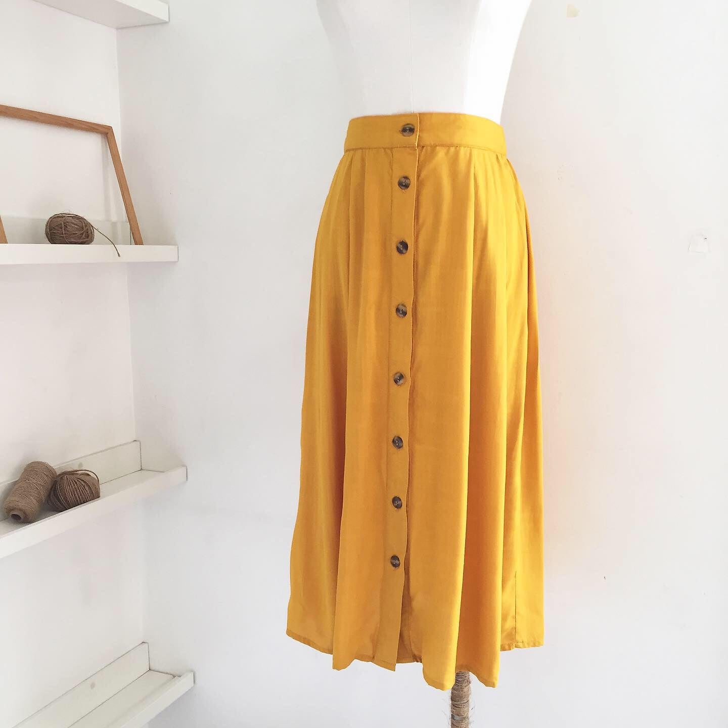 Edith Bamboo Linen Skirt